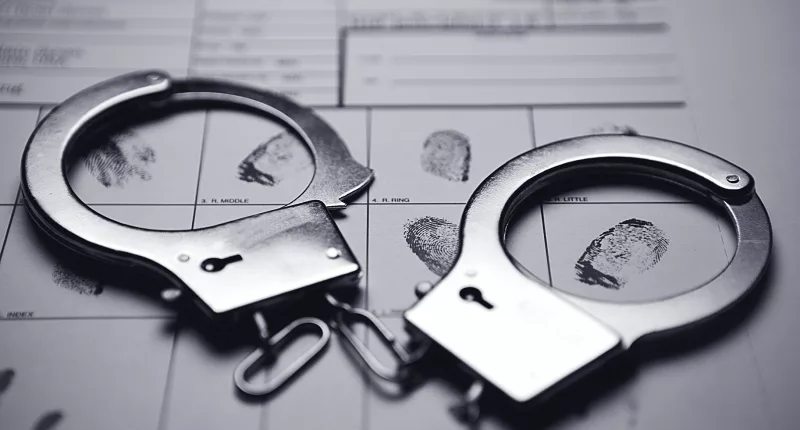 A stock image of Handcuffs