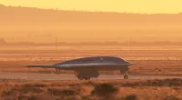 The US Air Force’s B-21 stealth bomber took a flight test for the first time on Friday