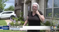 Margie Love was cited by her HOA for staining her fence, claiming that her neighbor used the same stain and was not cited