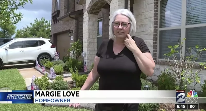 Margie Love was cited by her HOA for staining her fence, claiming that her neighbor used the same stain and was not cited
