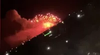 Footage shows the moment the depot exploded