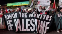New York pro-Palestinian protesters climb on US mail truck, chant for Israel's destruction in Brooklyn march