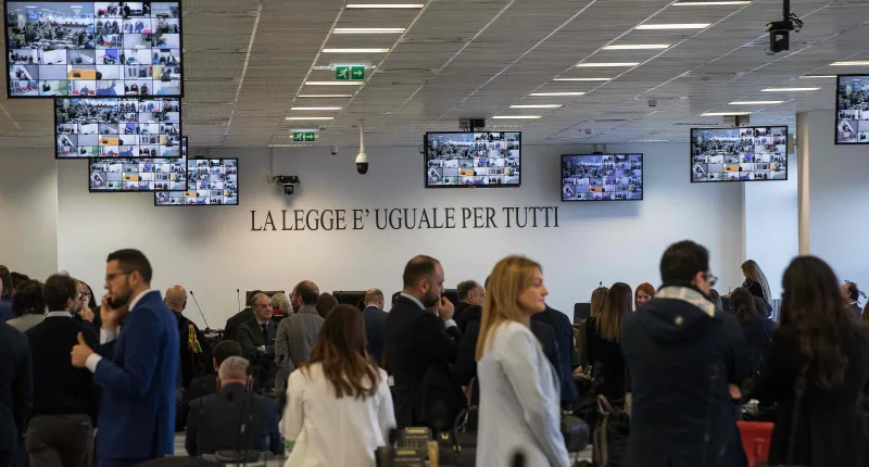 Over 200 Ndrangheta gang members were sentenced today following a three-year-long trial