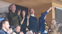 Prince Harry recreates Queen's puck drop at Canucks vs Sharks game in surprise appearance