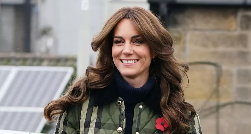 Prince and Princess of Wales match in khaki in Scotland