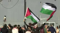 Pro-Palestinian protesters in California block U.S. government ship: 'Joe Biden, you can't hide'