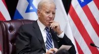 Pro-Palestinian protestors gather near Biden's Delaware home