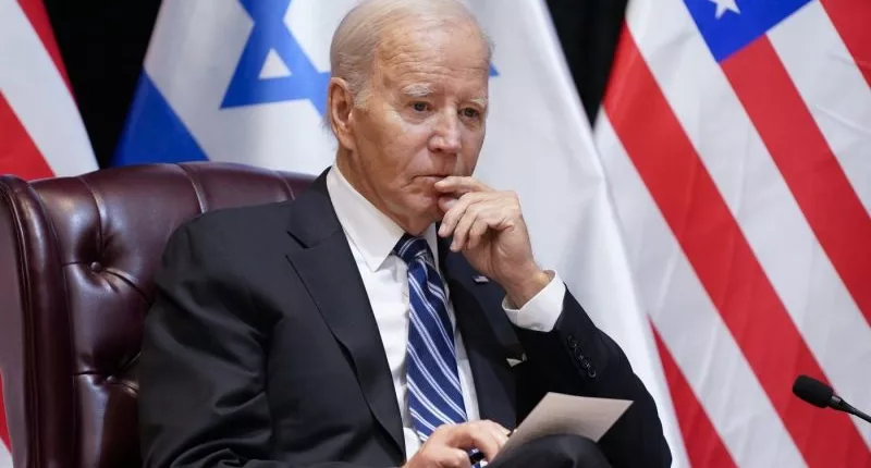 Pro-Palestinian protestors gather near Biden's Delaware home