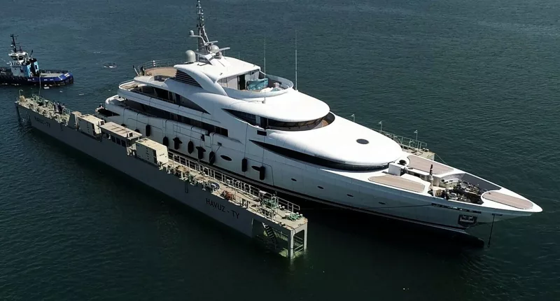 Putin's £40million superyacht Victoria is a staggering 223ft long
