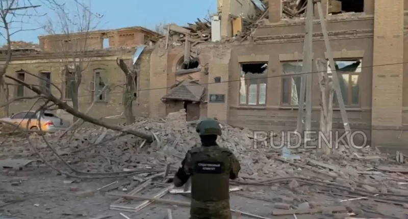 Six people were killed and 11 injured in a devastating attack on a military drone training facility in Russia-occupied Donetsk