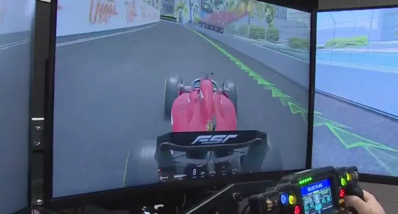 Race along Las Vegas Strip like an F1 driver in track simulator