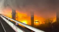 State of emergency declared after fire shuts down Los Angeles freeway