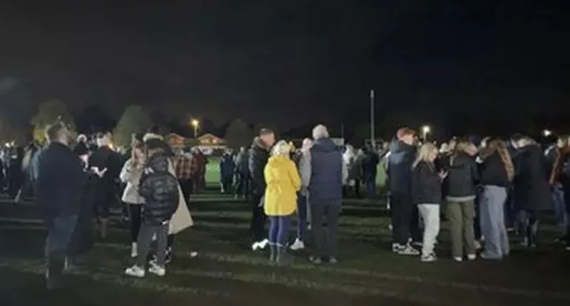 It is understood around six people were affected as the rest of the surrounding group scattered