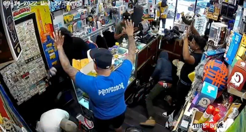 Three masked men robbed a tobacco shop in Queens, New York on September 14, 2022, leaving behind one telling clue
