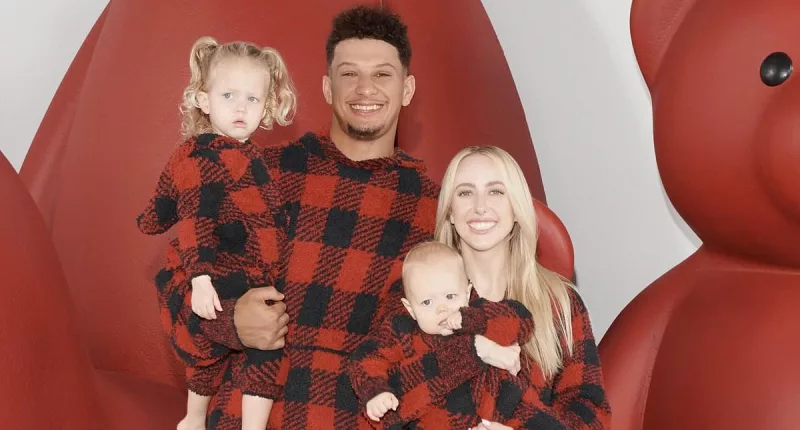 Taylor Swift's new BFF Brittany Mahomes models for Kim's SKIMS
