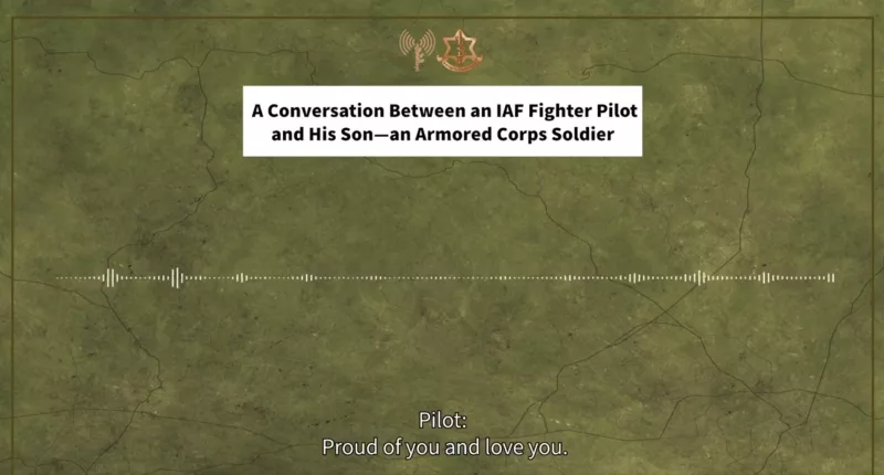 The fighter pilot father was desperately searching for his son on the radio channels