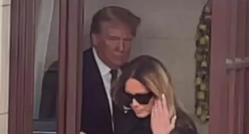 Trumps' sad goodbye after funeral of ex- president's sister Maryanne