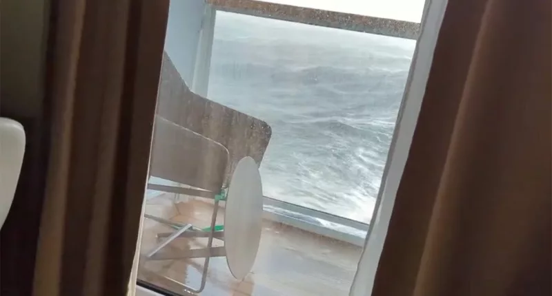 Video shows horrifying moments cruise ship passengers 'feared for their lives': 'Tables were flying'