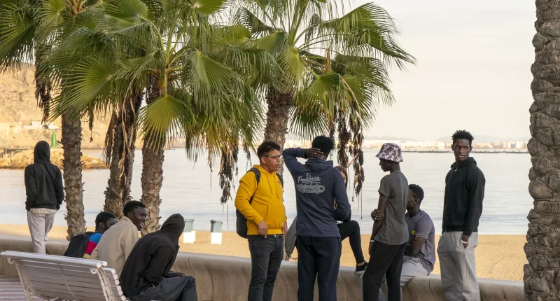 Migrants wait to learn their fate from Spanish government