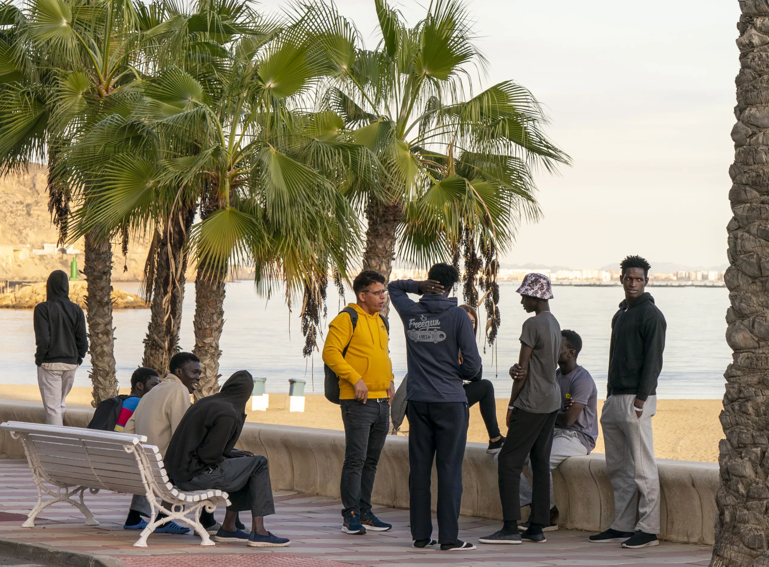 Migrants wait to learn their fate from Spanish government