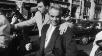 John Gotti is seen leaving a courthouse in 1990 during jury deliberation.