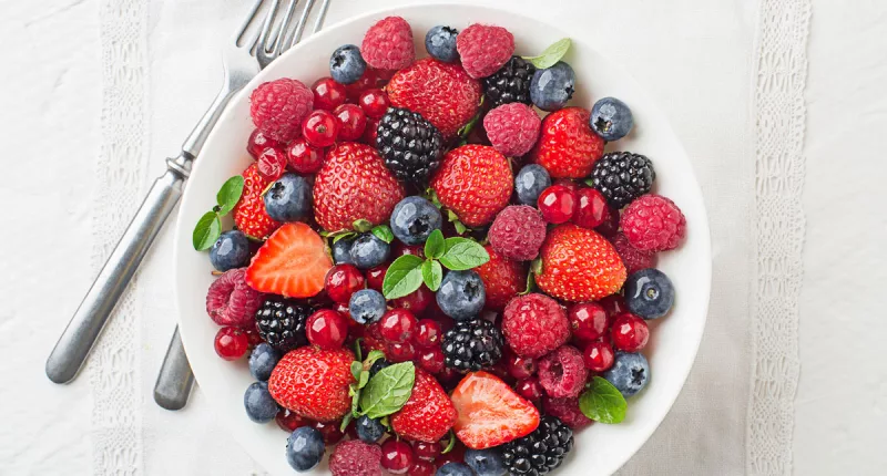 raspberries blueberries blackberries strawberries