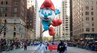 Papa Smurf balloon at the Macy
