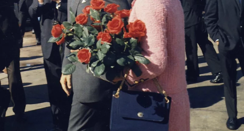 Jackie Kennedy was wearing a pink Chanel suit when her husband died