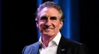 Republican presidential candidate North Dakota Gov. Doug Burgum speaks at the Republican Party of Iowa