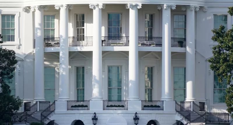 FILE - The White House is shown, Oct. 5, 2020, in Washington. The Biden administration says White House counsel Stuart Delery will leave the Biden administration next month after a nearly three-year run advising President Joe Biden. (AP Photo/J. Scott Applewhite, File)