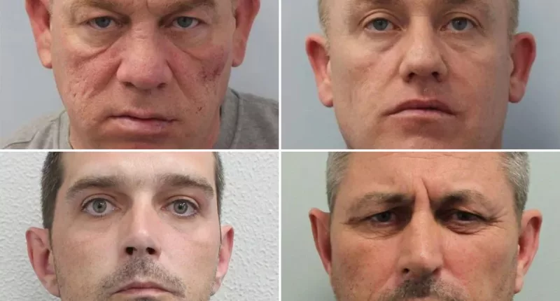 Michael Casey, John Casey, Martin Maloney and Sean McGoldrick committed crimes around London in 2022