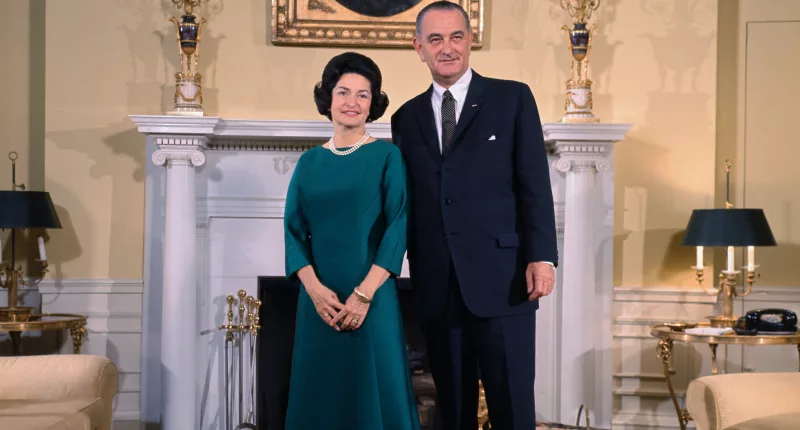 Former president Lyndon Johnson and Lady Bird Johnson got married in 1934
