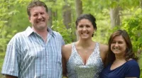 Tiffany Valiante with her father and mother