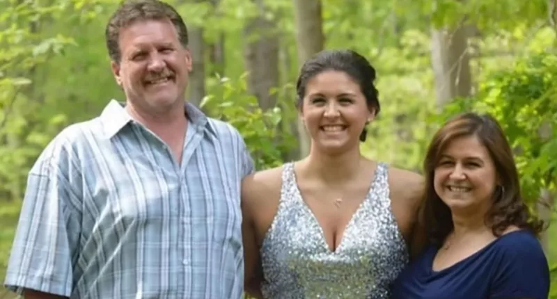 Tiffany Valiante with her father and mother