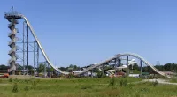 The Verruckt waterslide was the tallest water slide in the world