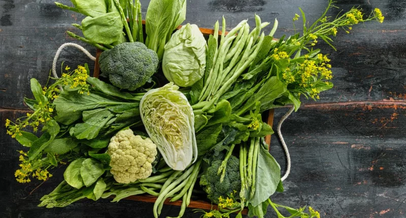 leafy green vegetables