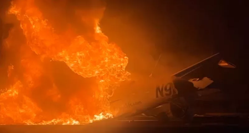 Airplane makes emergency landing on a North Carolina highway