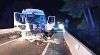 A British man has been killed following a horrific head-on collision with a dustbin lorry in Ibiza