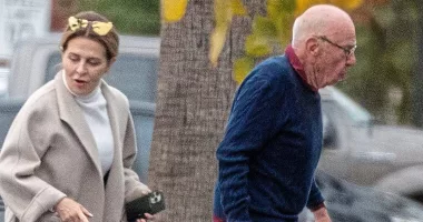 Celebrating something, Rupert? Murdoch jets off with a woman tipped to his FIFTH wife - and eight cases of his own vineyard's wine
