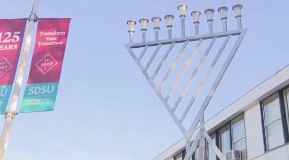 Chabad House near San Diego State University to light new menorah after vandalism: 'We will never be scared'