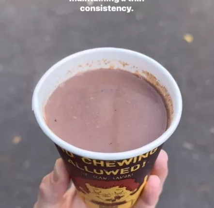 Brotman rated No Chewing Allowed's hot chocolate the best of them all