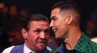 Cristiano Ronaldo sits next to Conor McGregor at Day of Reckoning
