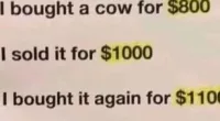 You might just have a high IQ if you can solve the 'absurd' cow riddle and get the right answer