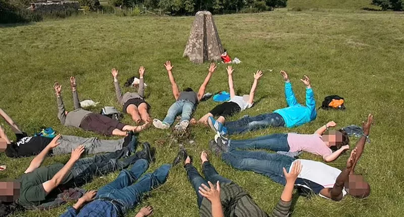 Friends of Alex Batty on Facebook include people who appear to live off-grid and practice rituals and meditation