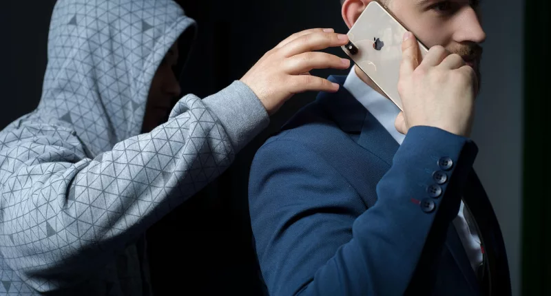 Johnson made it clear just how easy it is to take someone's phone from them
