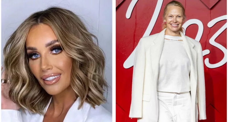 Laura Anderson and Pamela Anderson