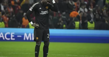 Andre Onana endured a torrid time at RAMS Park against Galatasaray on Wednesday evening