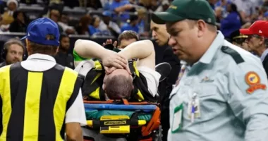 NFL Sideline Official Suffers Gruesome Leg Fracture During Saints-Lions Game
