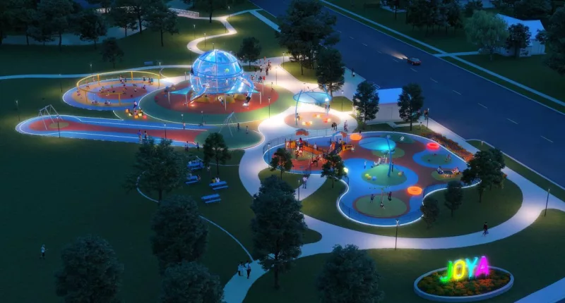 Nation's first glow-in-the-dark playground set to open in Texas