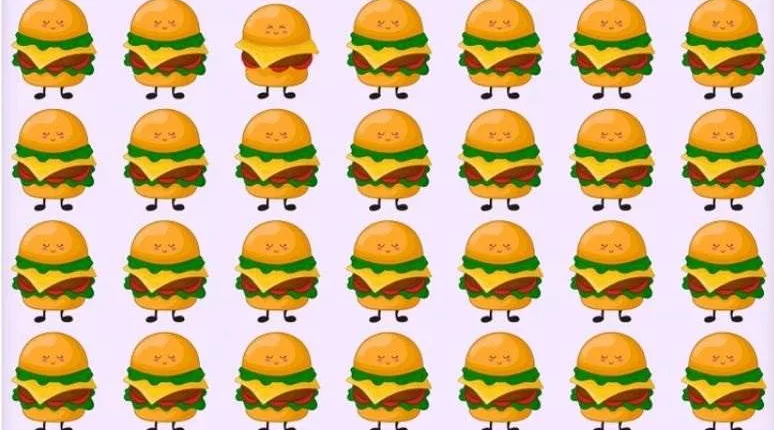 Can you find the odd cheeseburger in under 11 seconds
